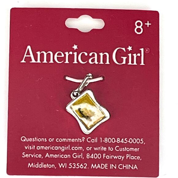 NEW American Girl Kit Photo Frame CHARM Silver Pendant 1934 Kits Picture NWT - Picture 1 of 3
